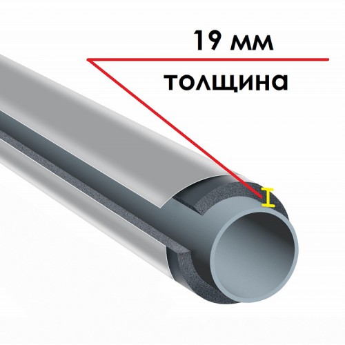 Трубка K-FLEX 19x089-1 ST IC CLAD SR