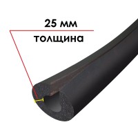 Трубка K-FLEX 25x133-1 ST IN CLAD black