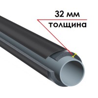Трубка K-FLEX 32x125-1 ST IC CLAD BK